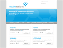 Tablet Screenshot of masterssystems.com